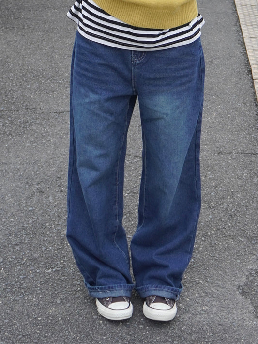 ストレートウォッシュデニムパンツ DPB85346