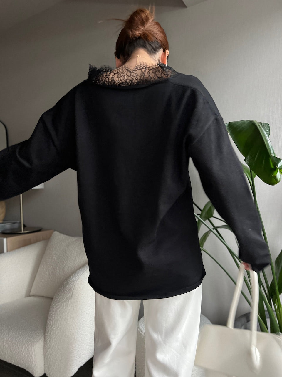 レースVネックニット DPB56358