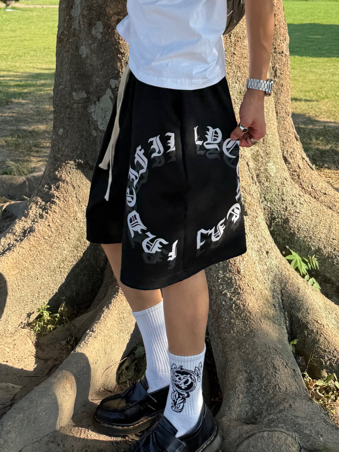 ゴシックロゴハーフパンツ DPB90010