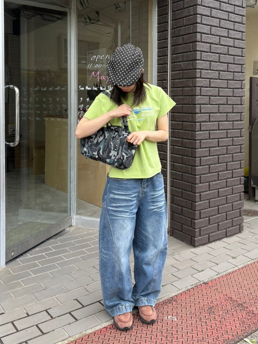 グリーンミニマルTシャツ DPB99096