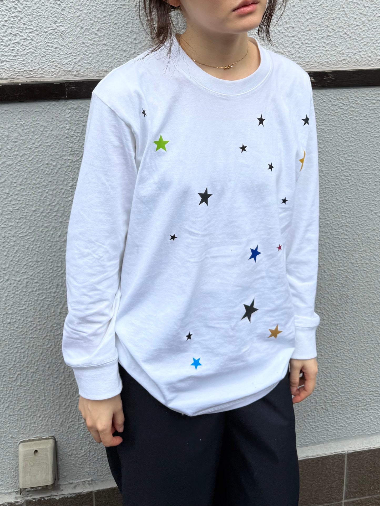 スタープリントロングTシャツ DPA43781