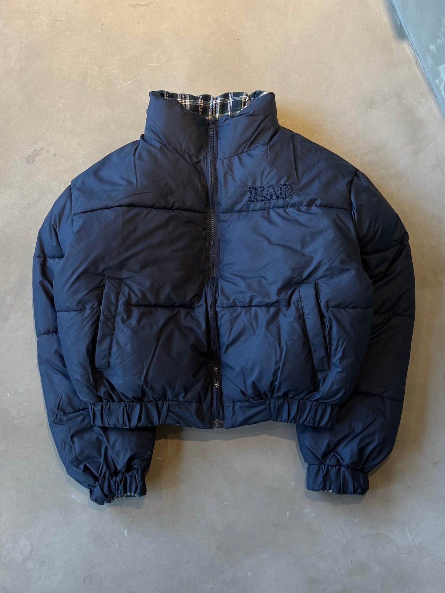 リバーシブルチェック中綿ジャケット DPB91075