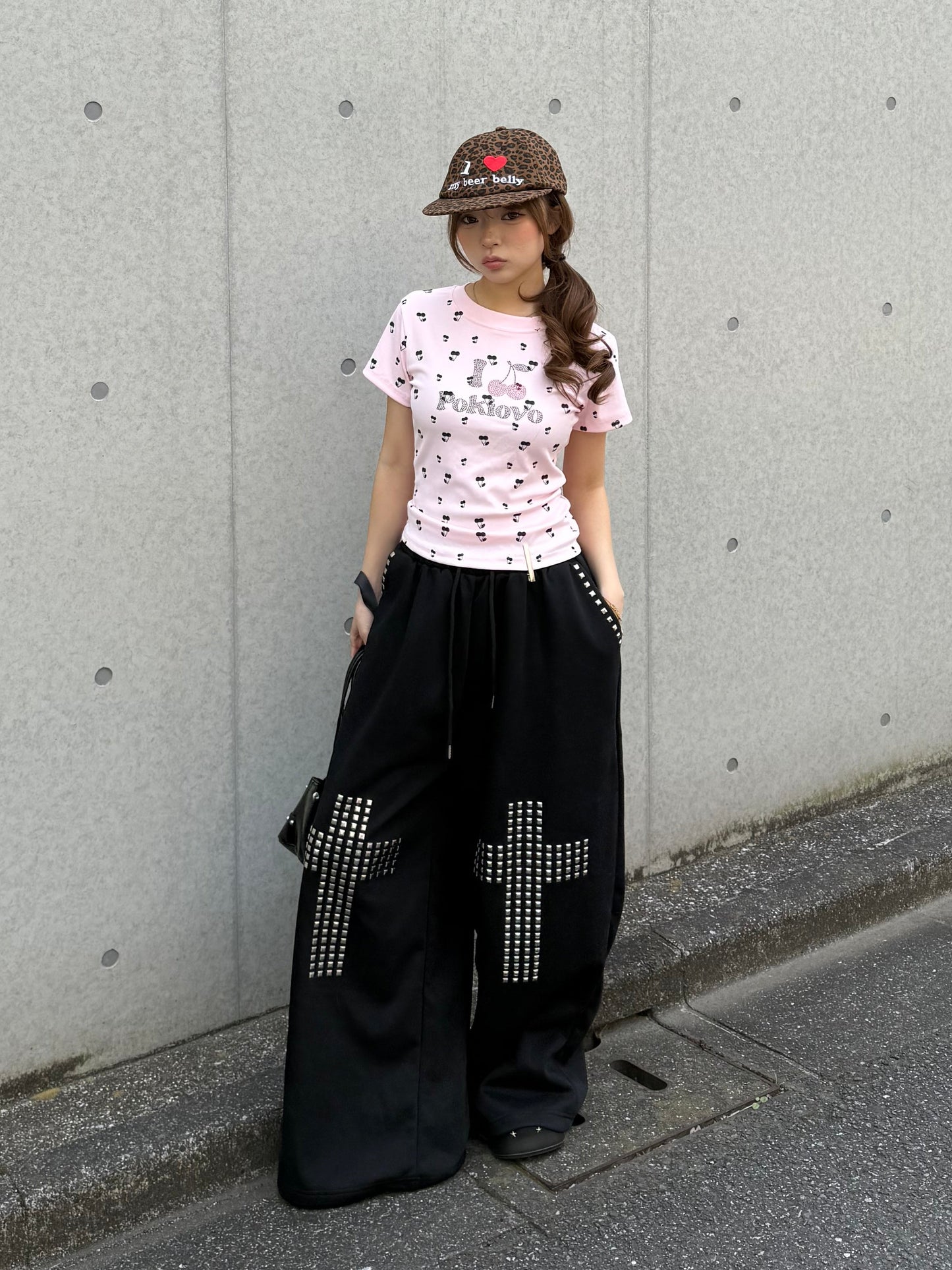 クロススタッズスウェットパンツ DPB86244