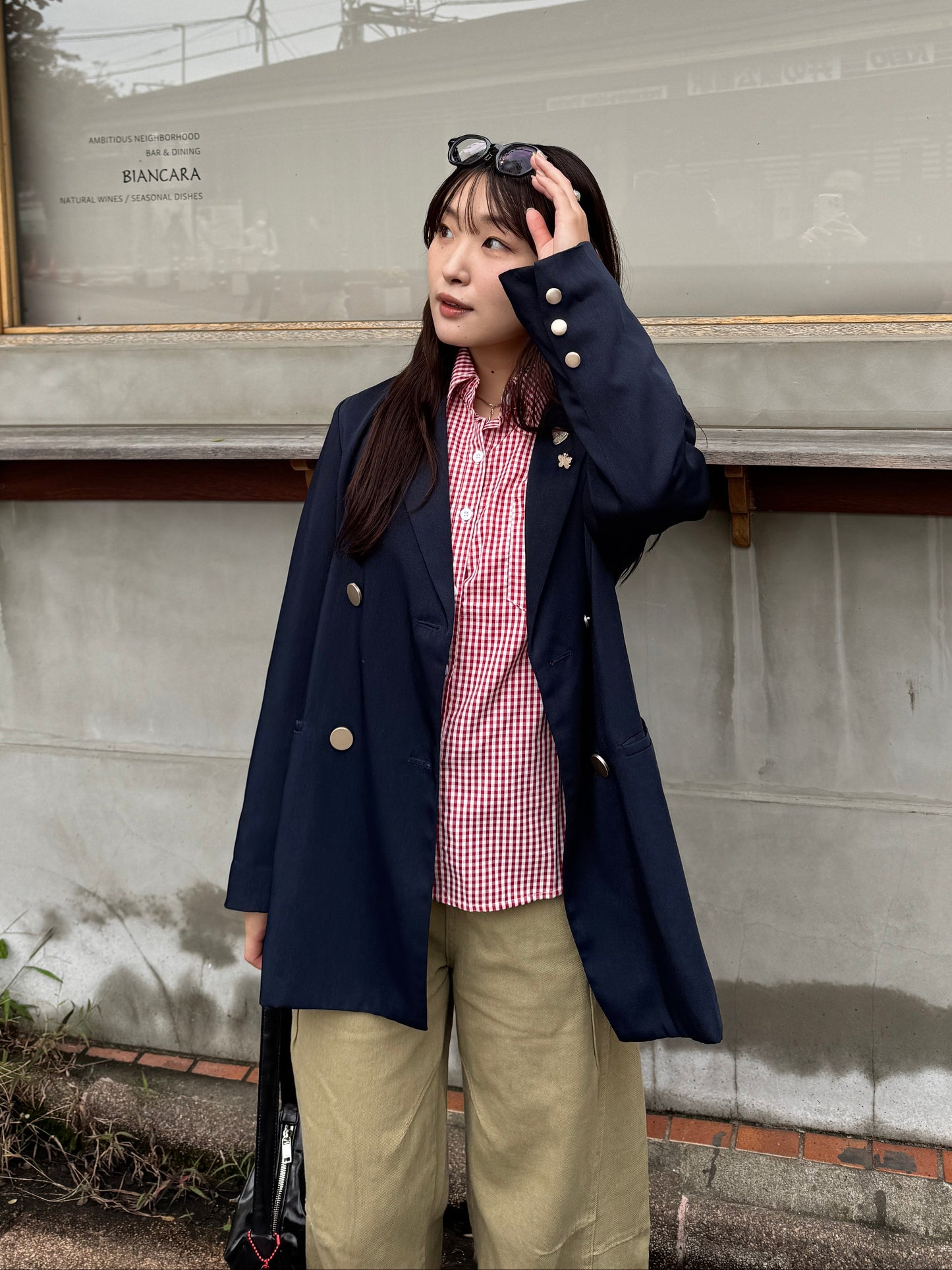 チェックワイドシャツ DPB78194