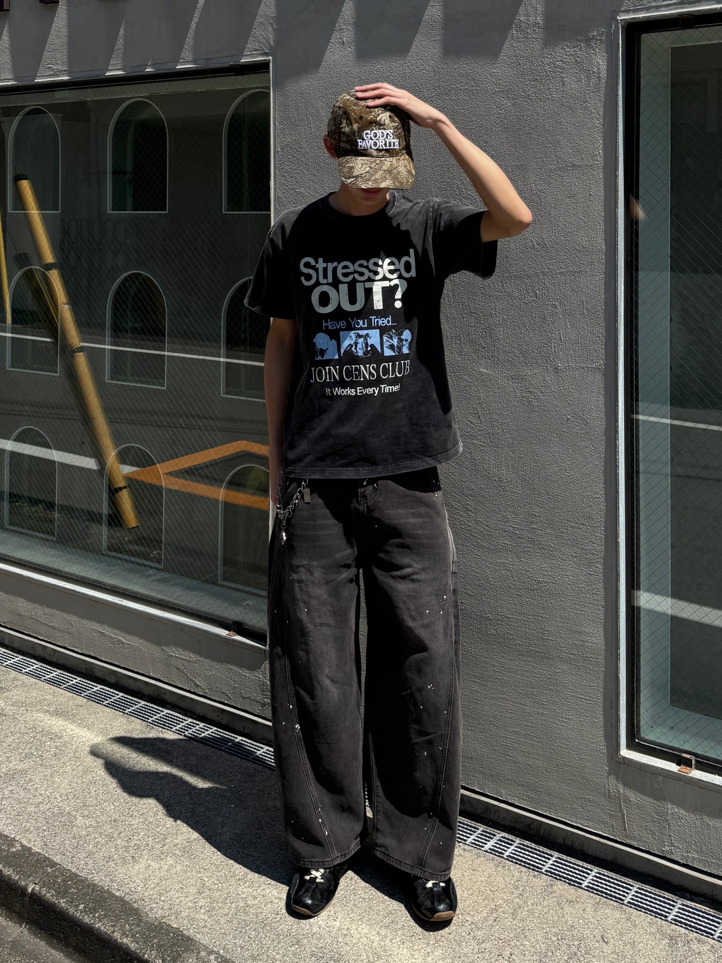 ペイントデザインデニムパンツ DPC05050