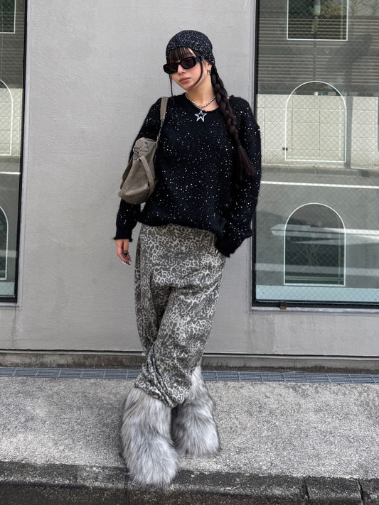 Vネックラメニット DPB86142