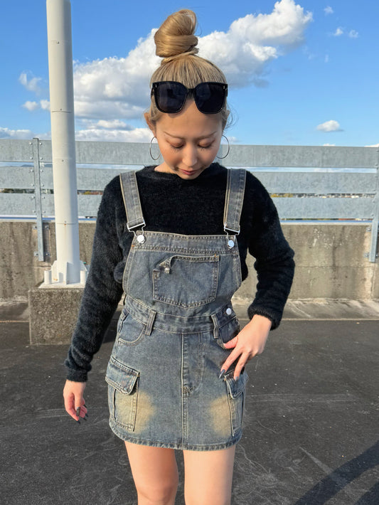 デニムミニサロペット DPB73502