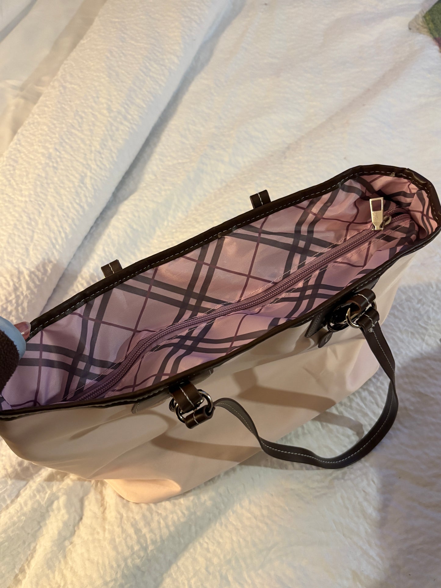 ライトピンクレトロチェックトート DPA43772