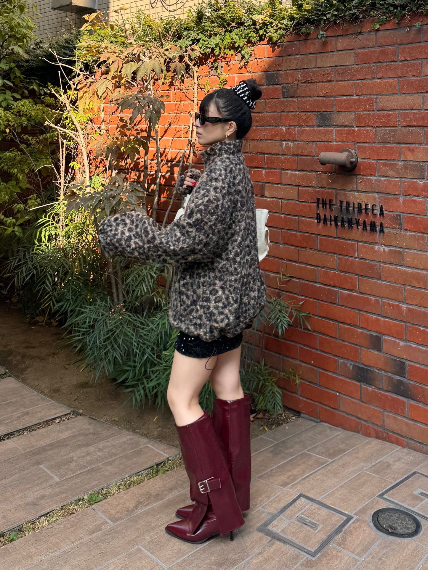 レオパードボアジップジャケット DPB86166