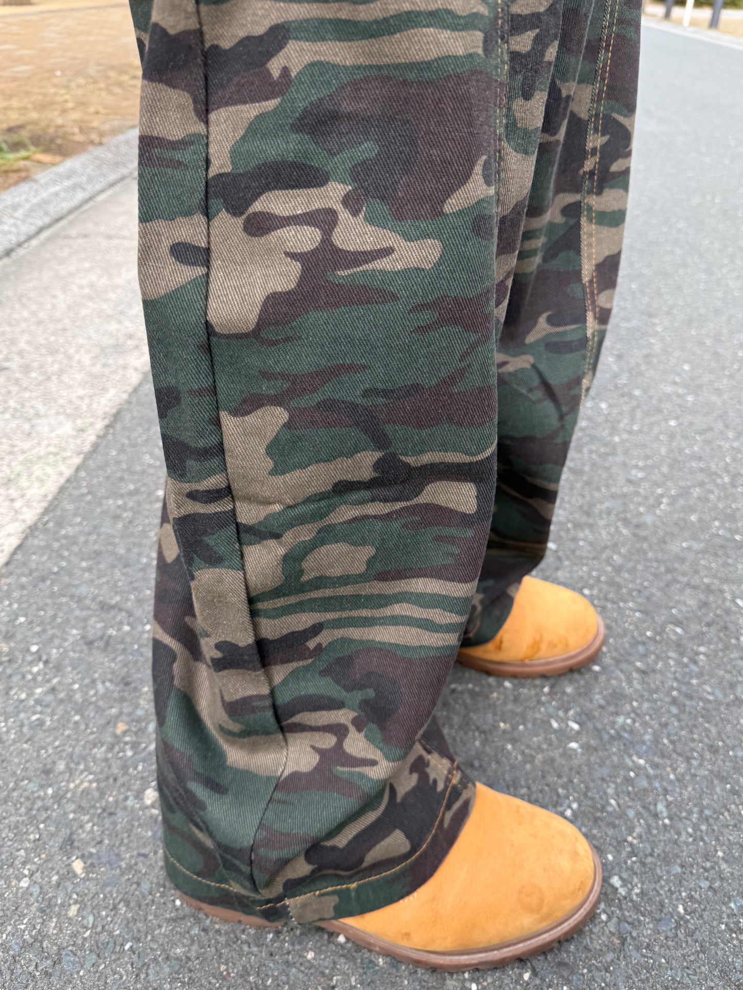 カモフラワイドデニムパンツ DPB90085