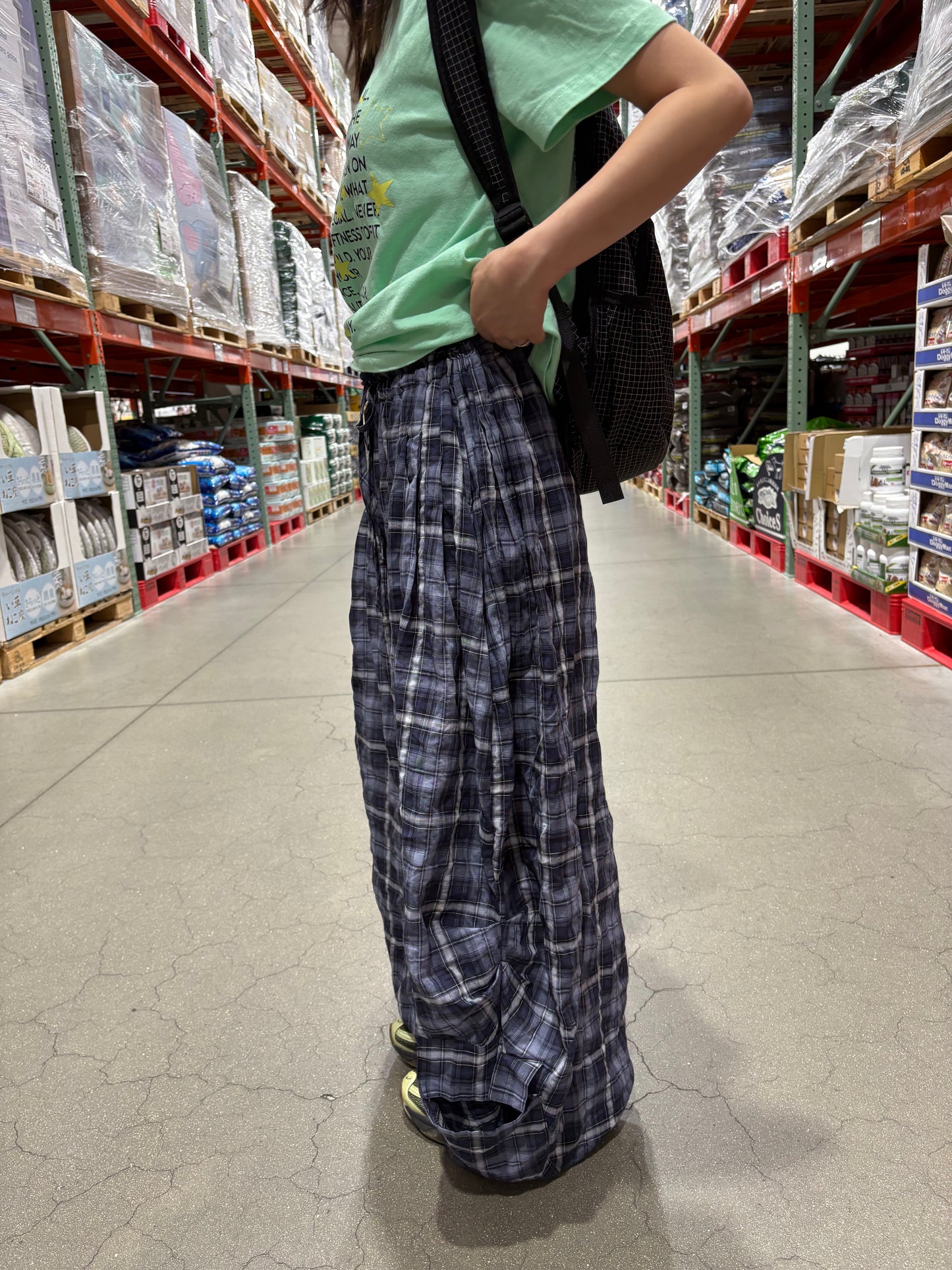 ワイドチェックパンツ DPB99134
