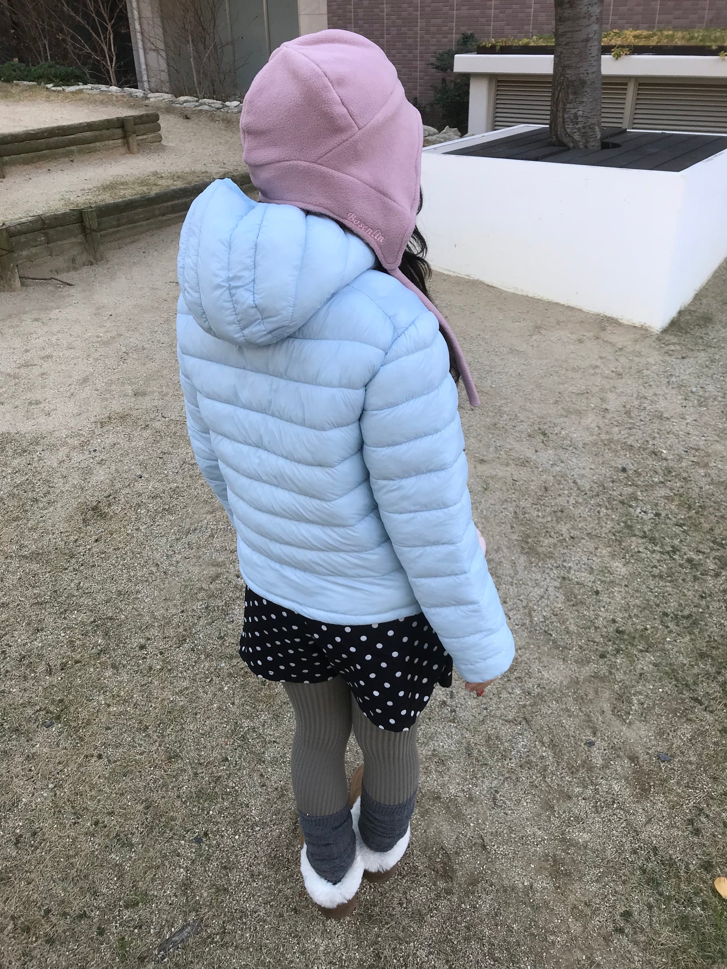 リバーシブルチェックフリースハット DPB89154