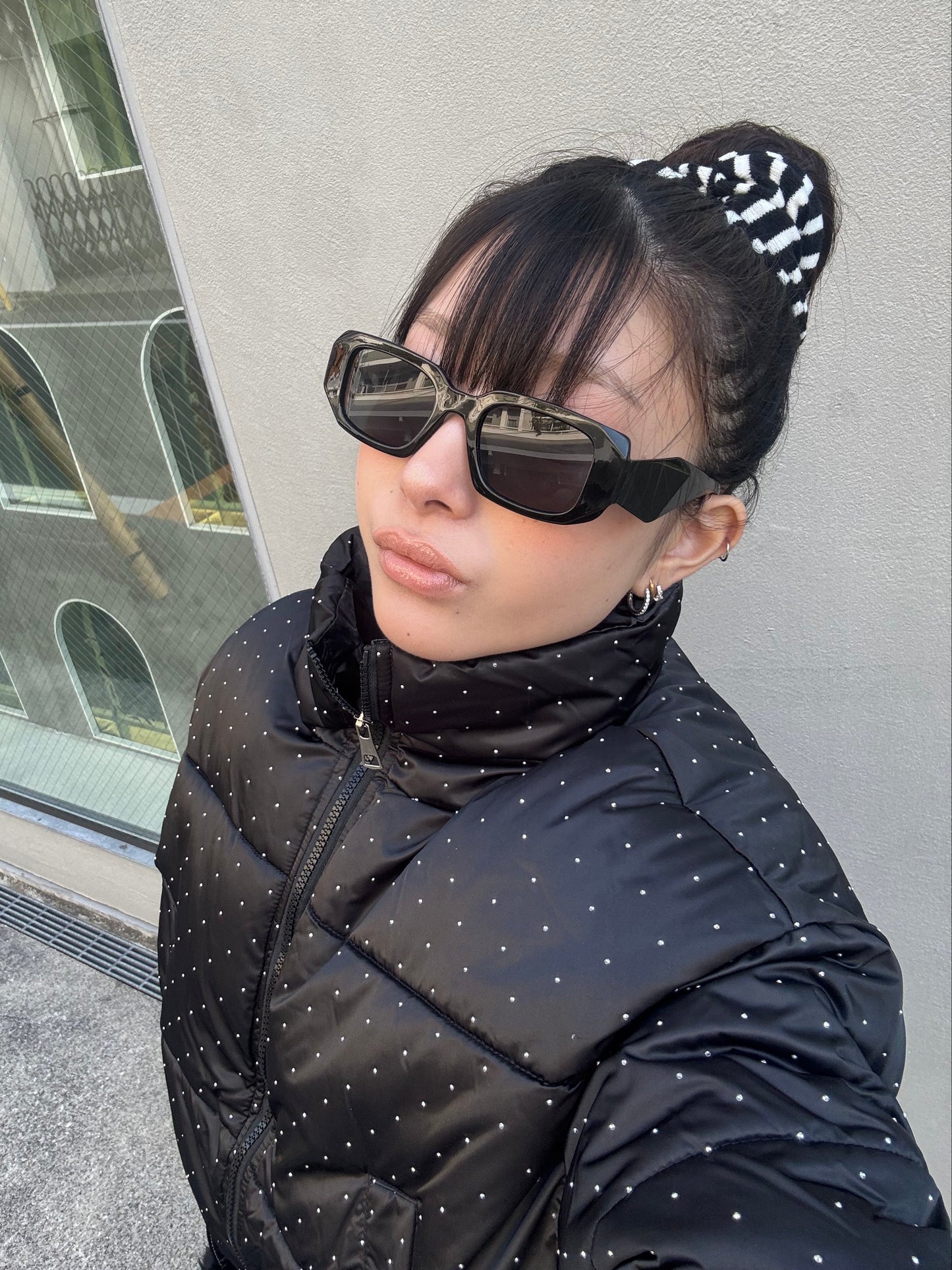 ラメショートダウンジャケット DPB86154