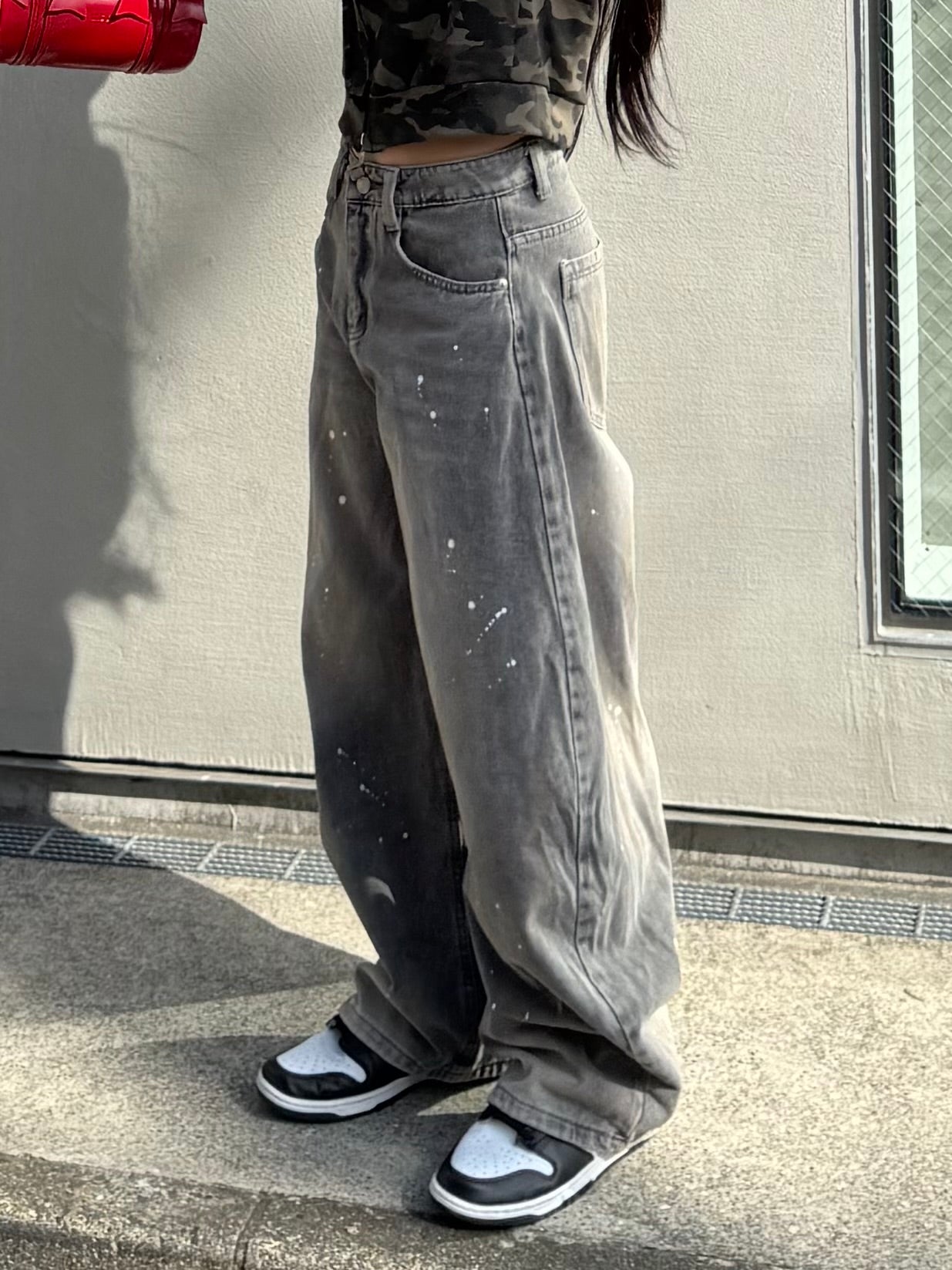 バルーンペイントデニムパンツ DPB86041