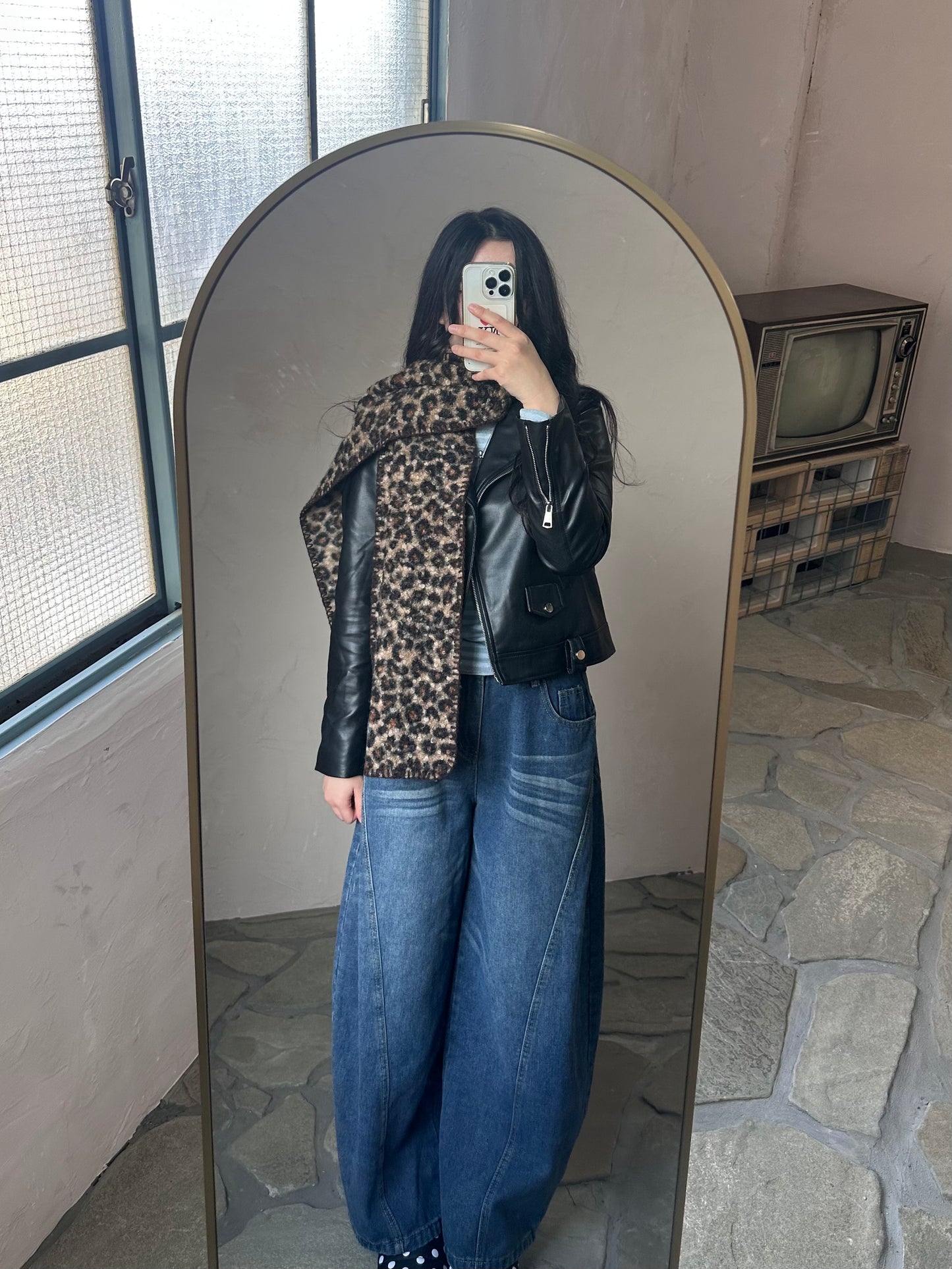 レオパードステッチマフラー DPB95058