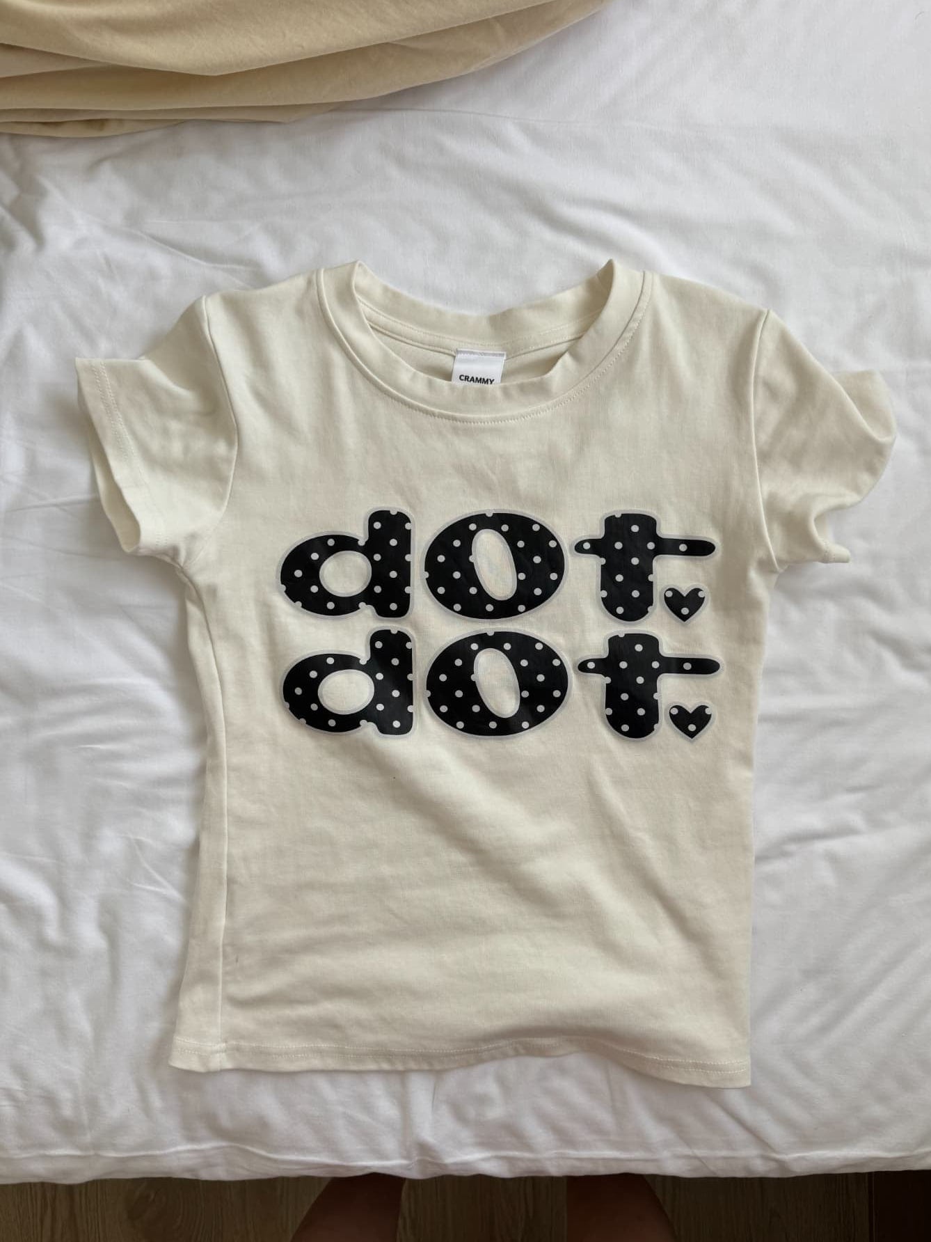 ドットレタリングミニTシャツ DPC07043