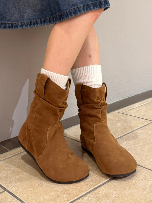 ライトブラウンショートブーツ DPA43691