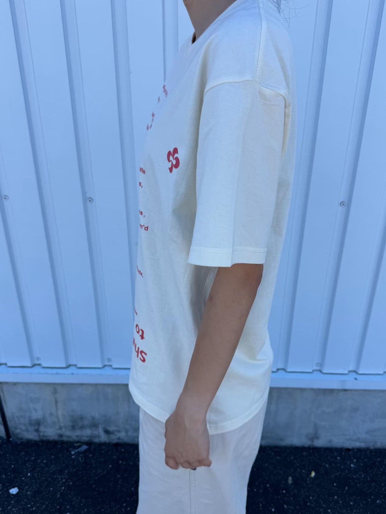 オーバーレタリングTシャツ DPC07047