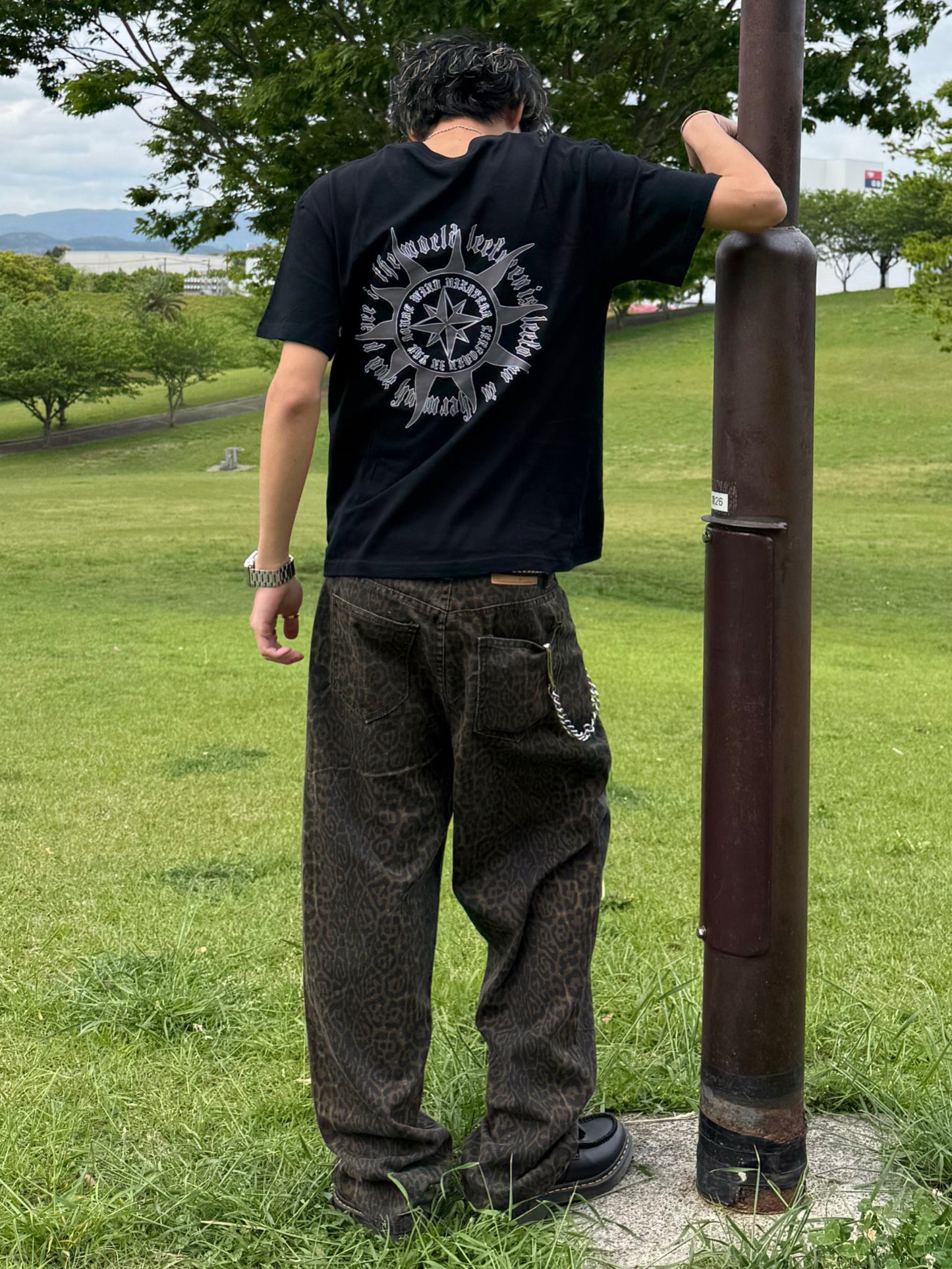 レオパードデニムパンツ DPB90234