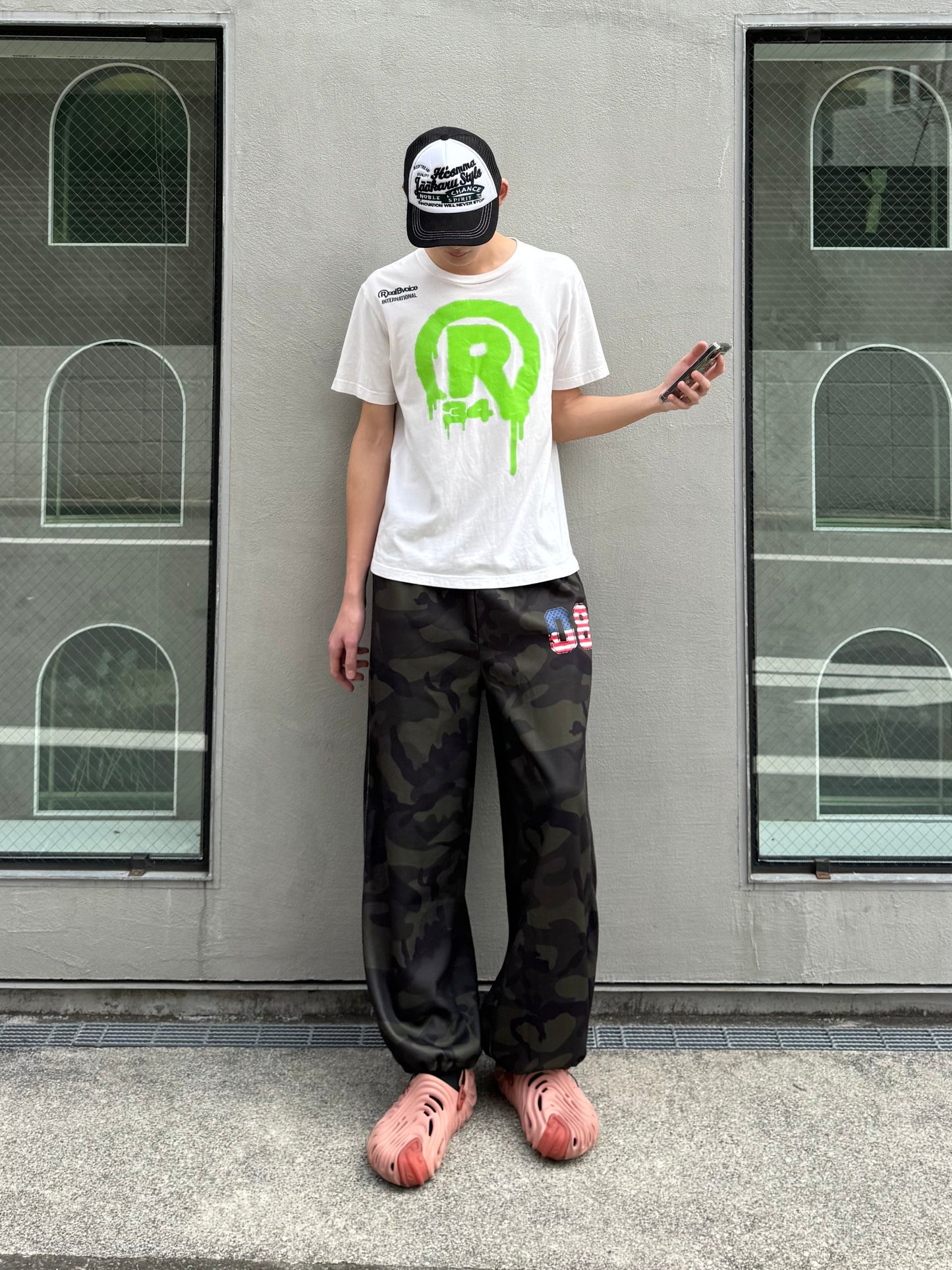 カモフラワイドスウェットパンツ DPC05008