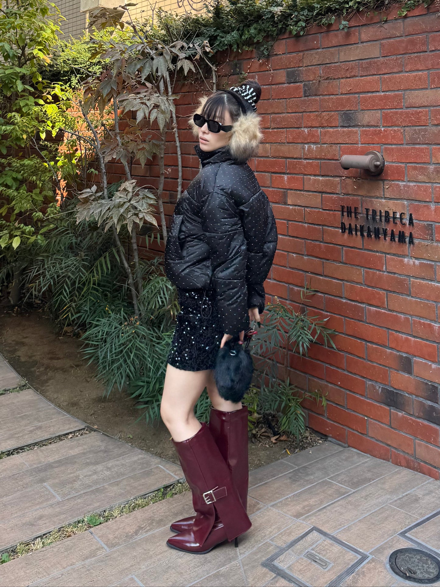 ラメショートダウンジャケット DPB86154