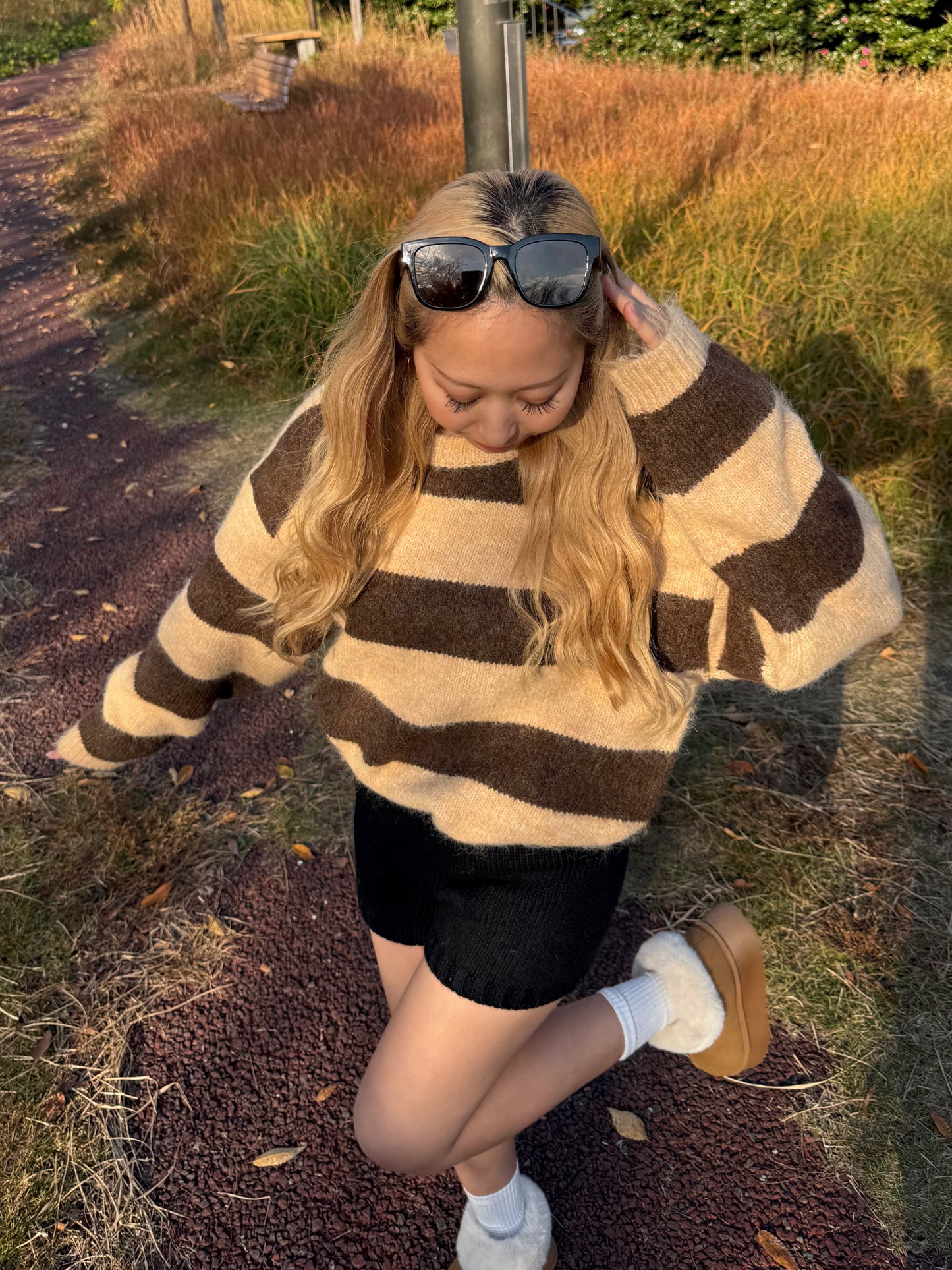 リブニットパンツ DPB73507