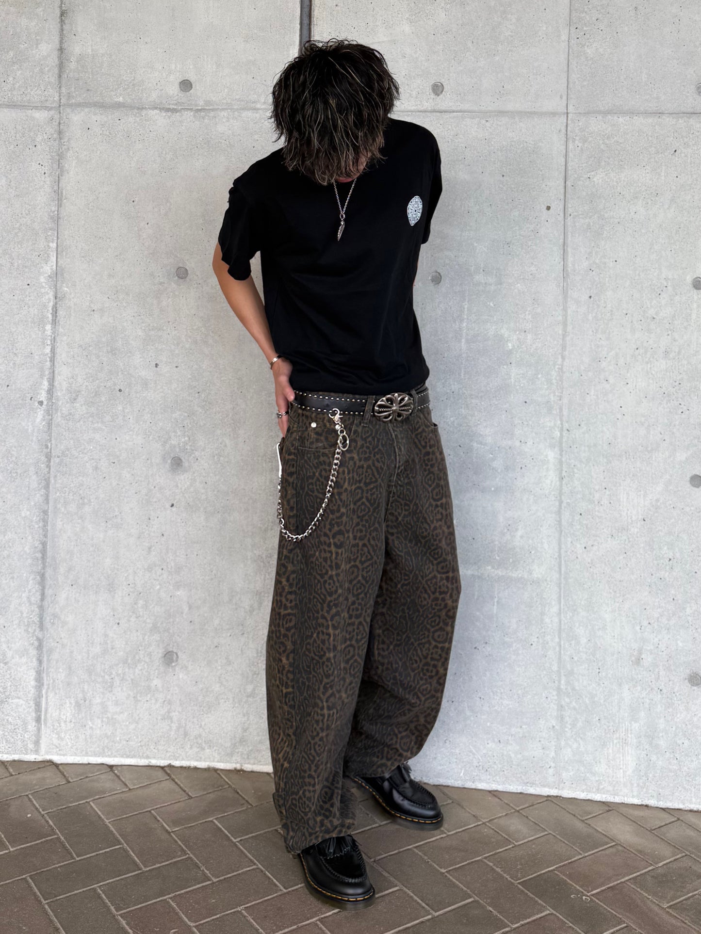 レオパードデニムパンツ DPB90234