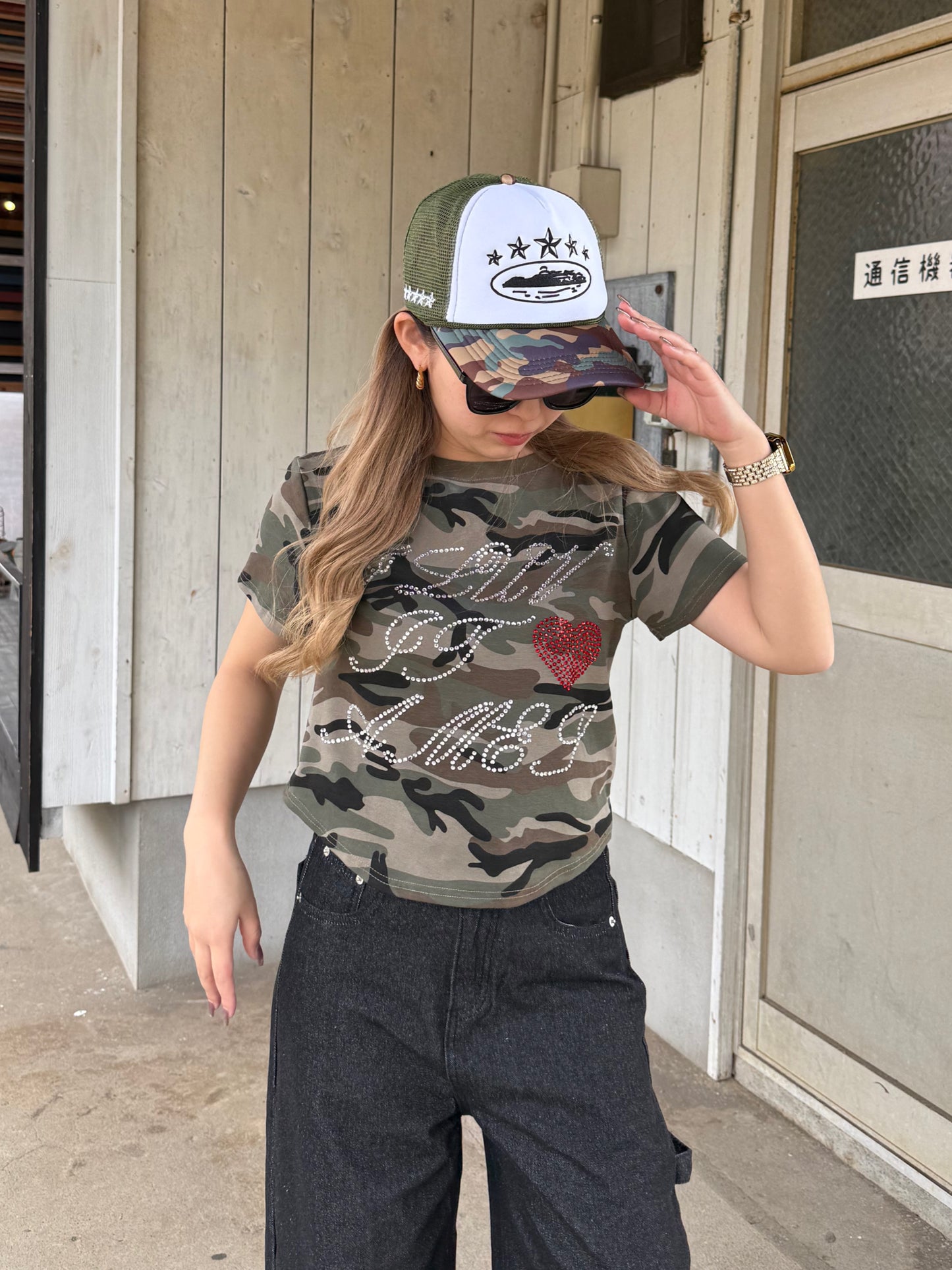 カモフラショートTシャツ DPB73619