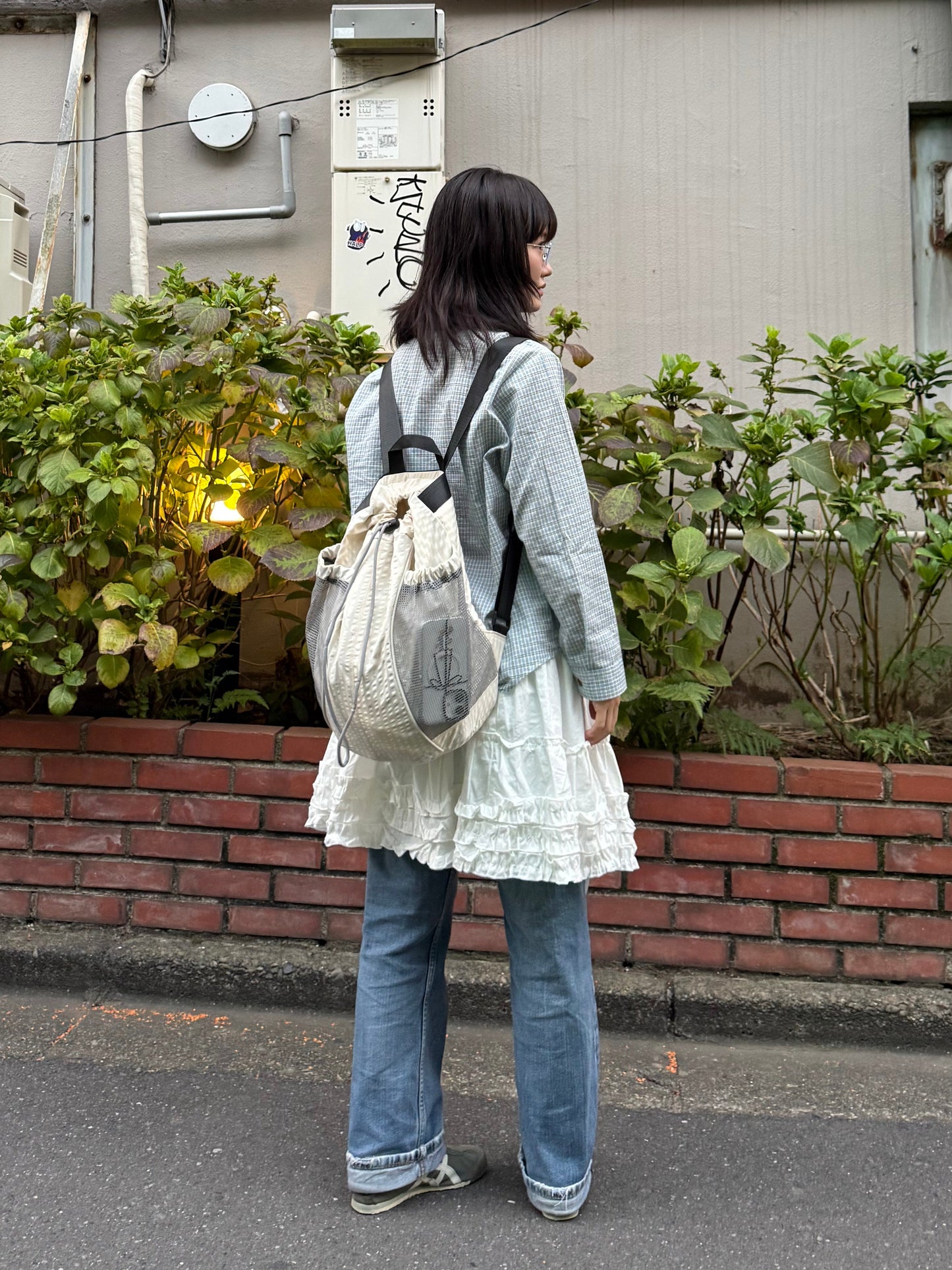 ライトブルーミニチェックシャツ DPA43675