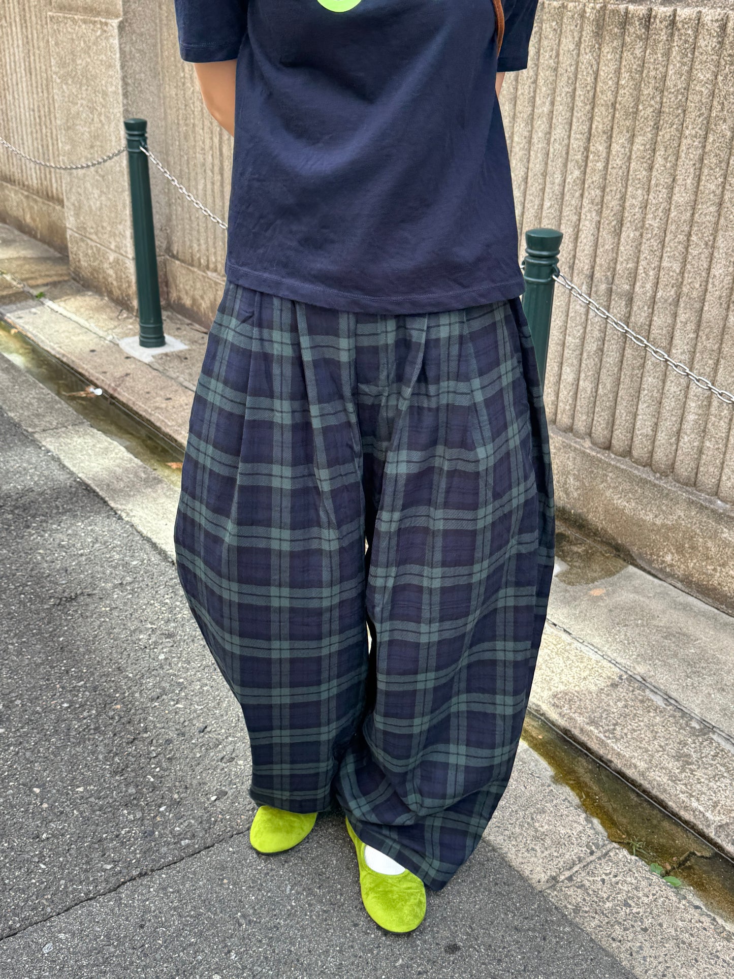 カーブラインチェックパンツ DPB85295