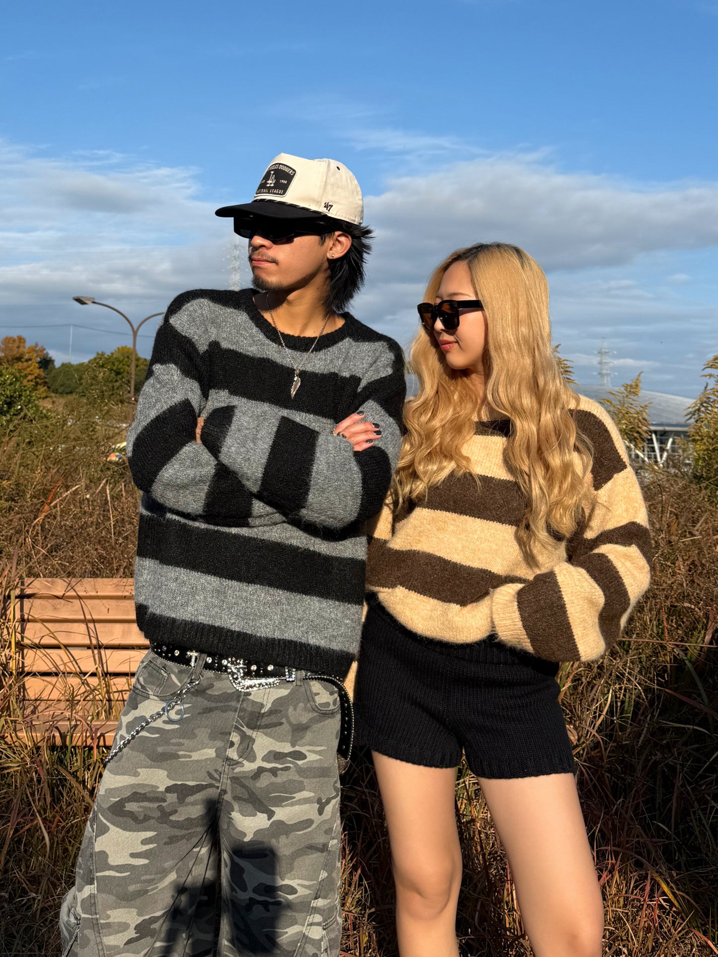 ボーダニットトップス DPB73526