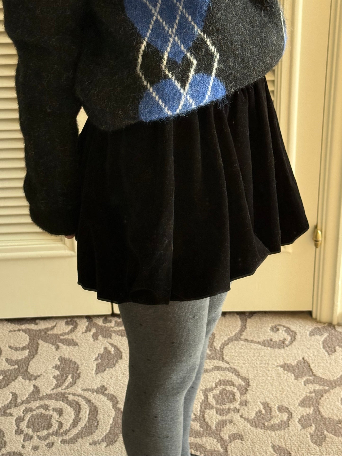 ブラックバルーンミニスカート DPA43719