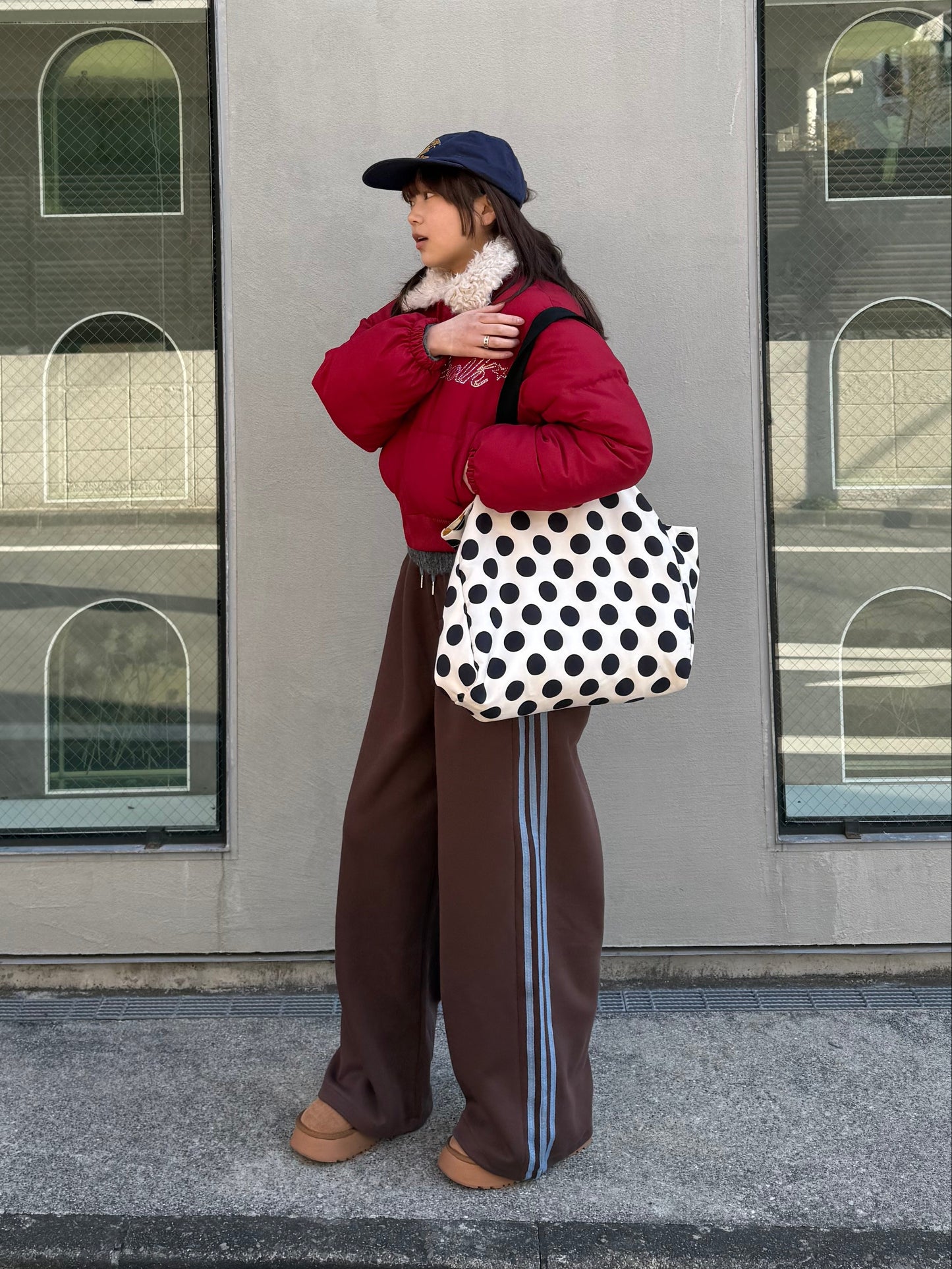 サイドラインバイカラーパンツ DPB91103