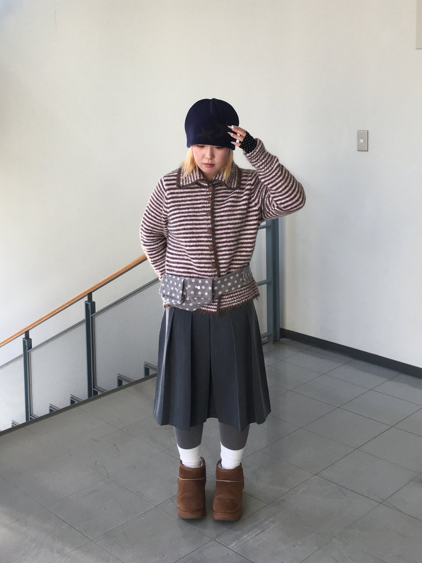 ボーダーネックニット DPB97061