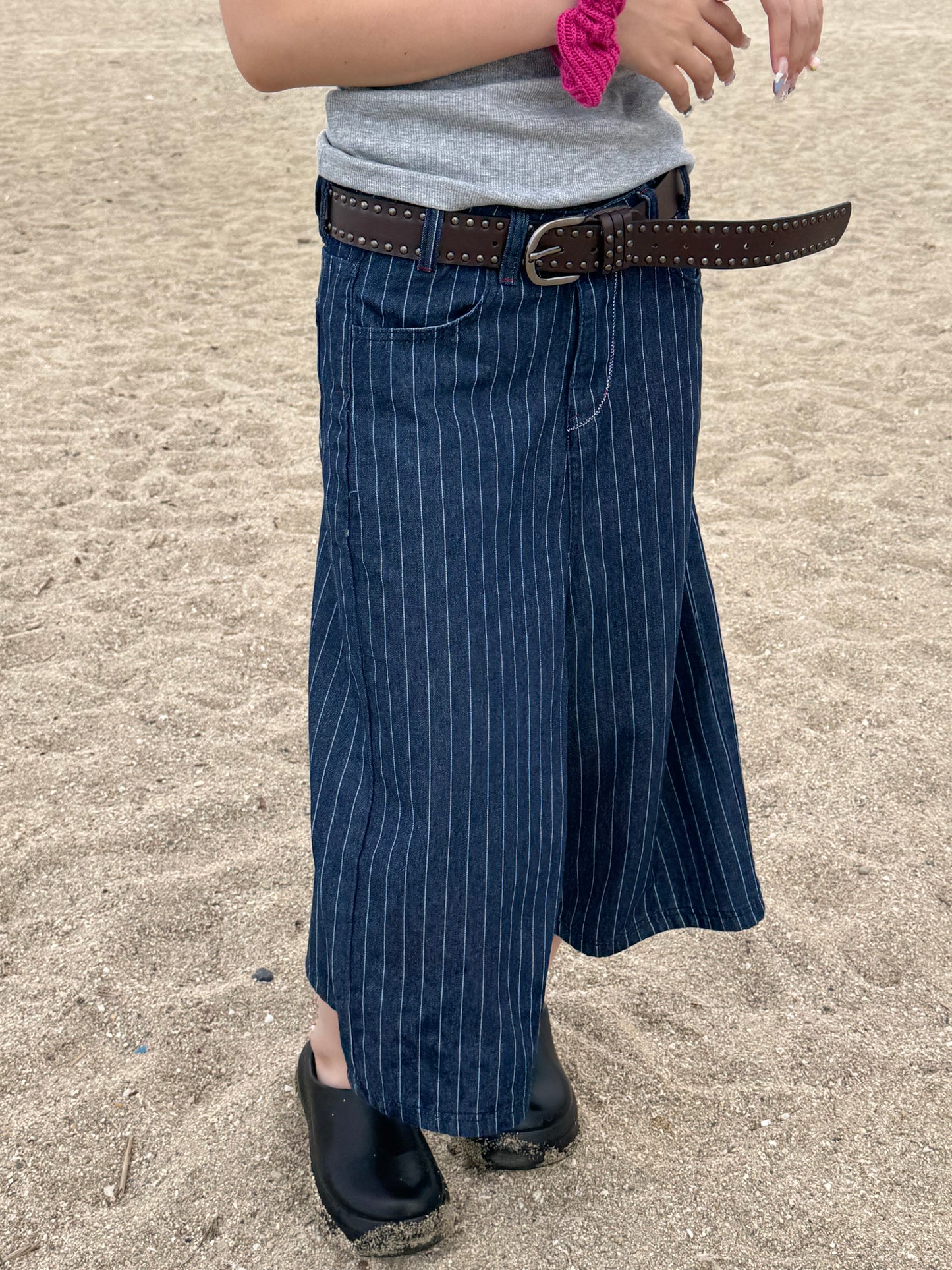ストライプハーフデニムパンツ DPB85277