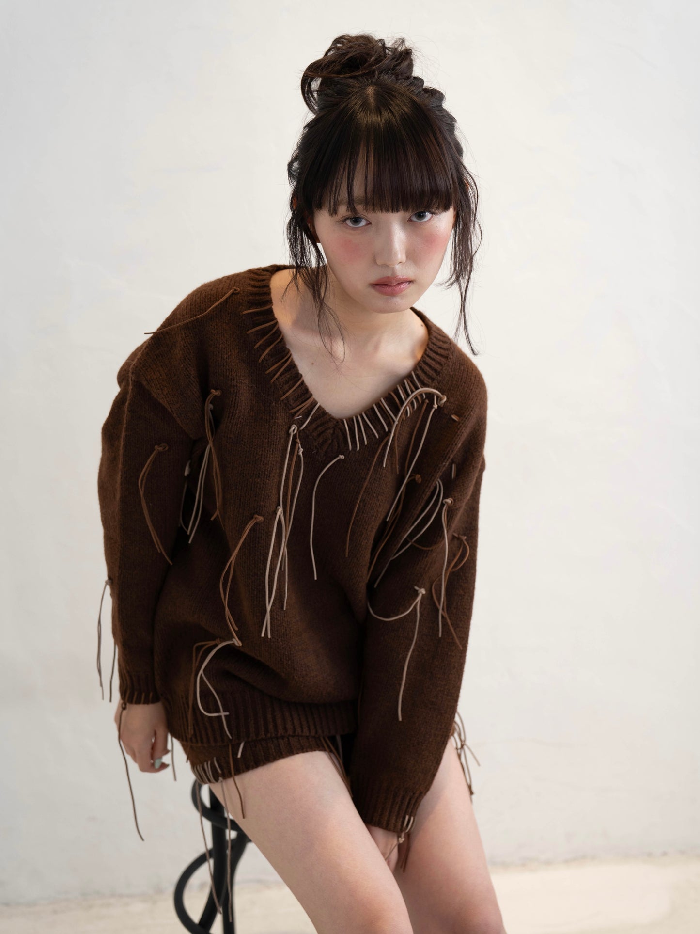 フリンジニットセットアップ DPC02011