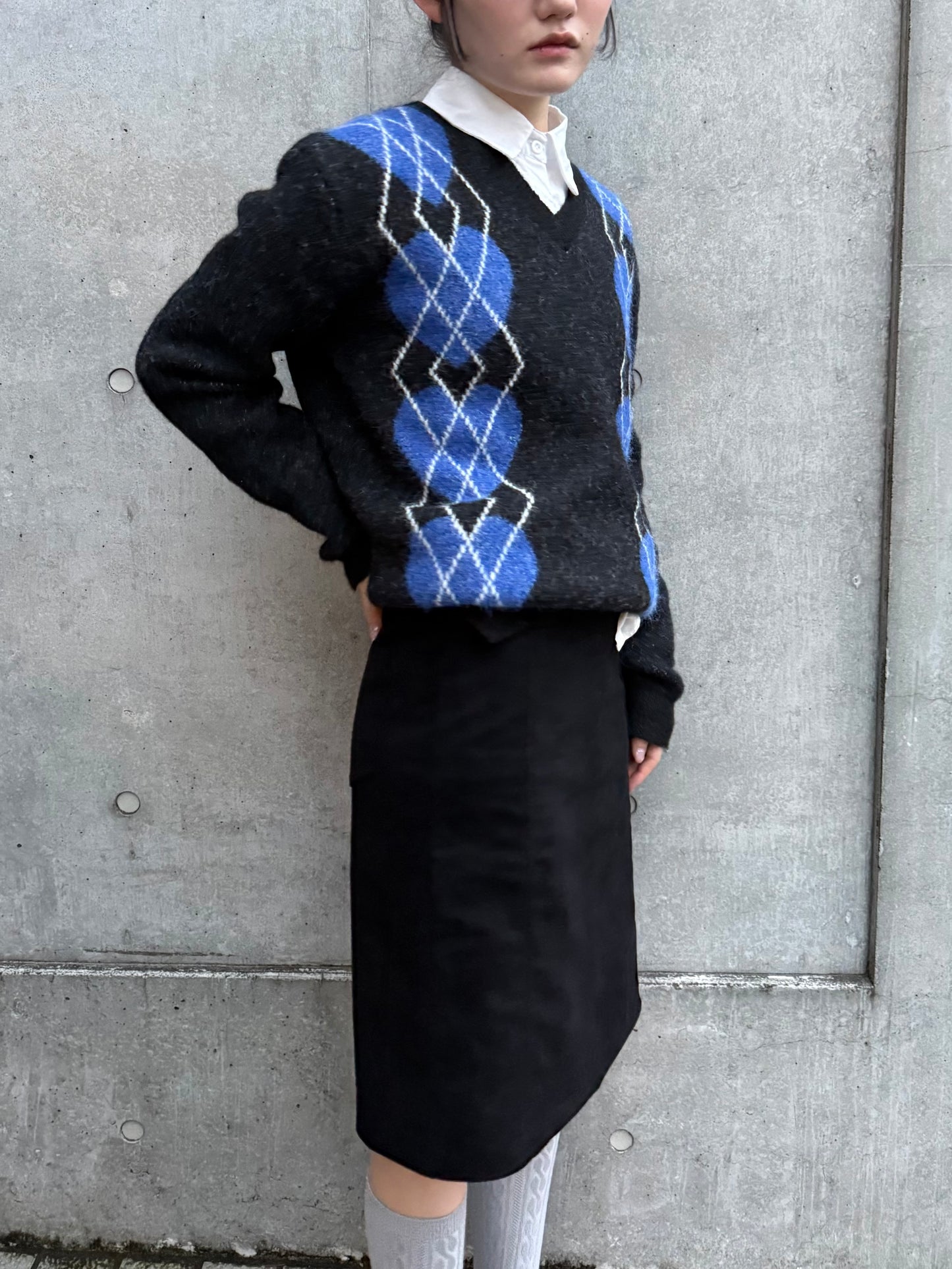 アーガイルハートニット DPA43721