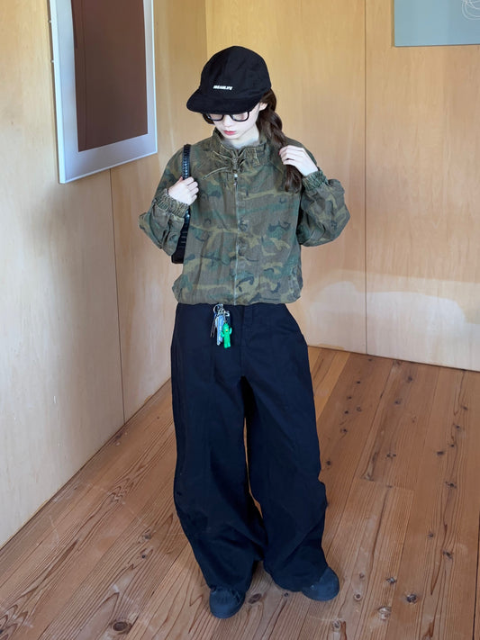 スタンドカラーカモフラジップジャケット DPB88131