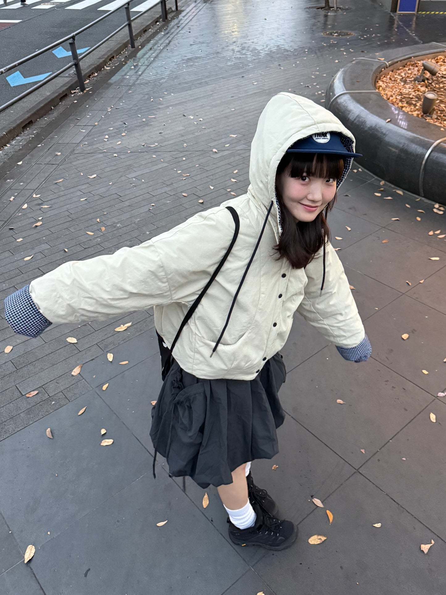 チェックダウンジャケット DPA43716