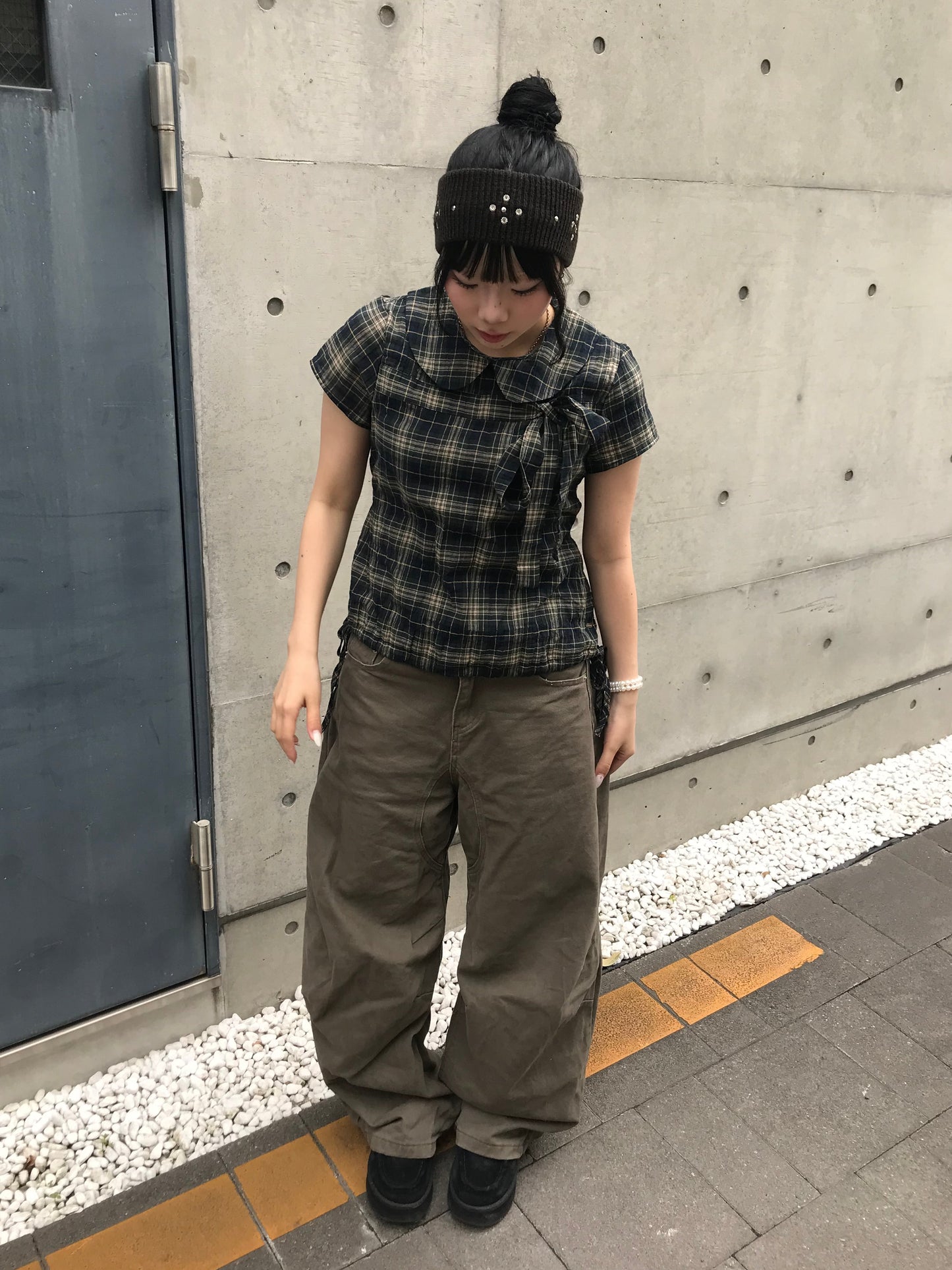 サマーチェックシャツトップス DPB89259