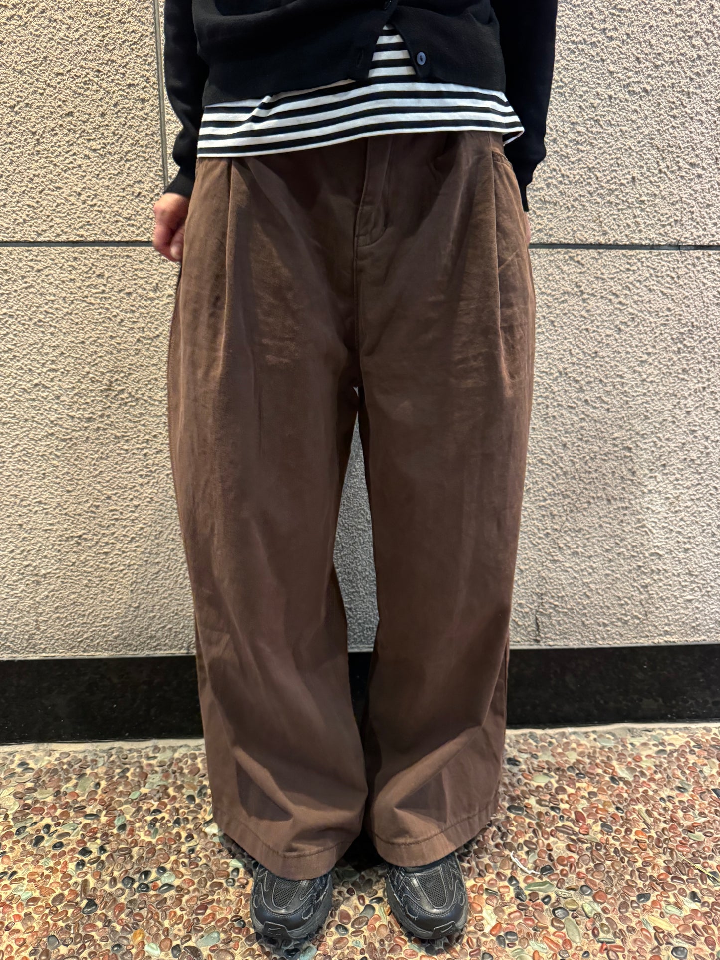 ブラウンワイドパンツ DPC07032