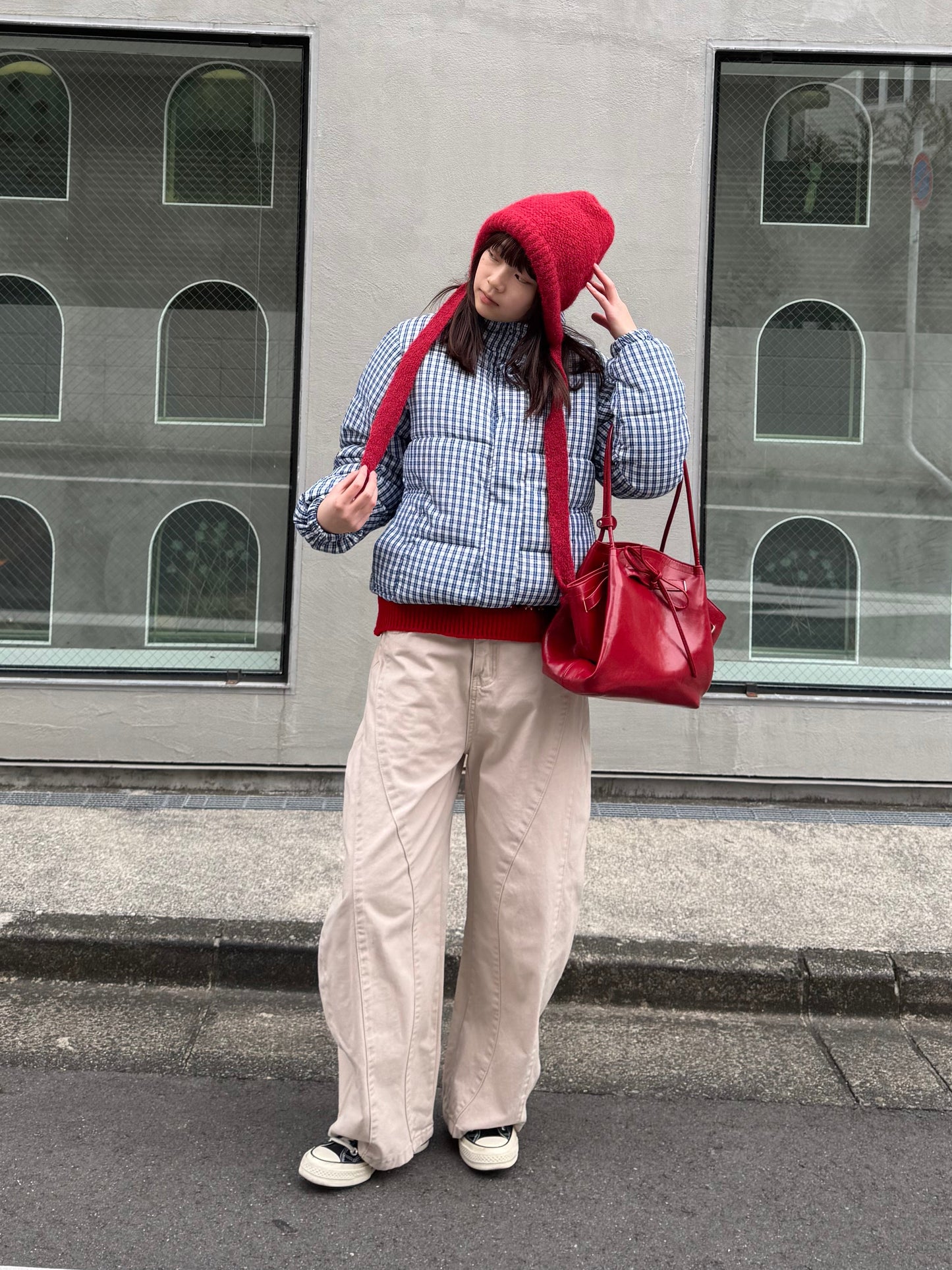 ギンガムチェックダウンジャケット DPB91052