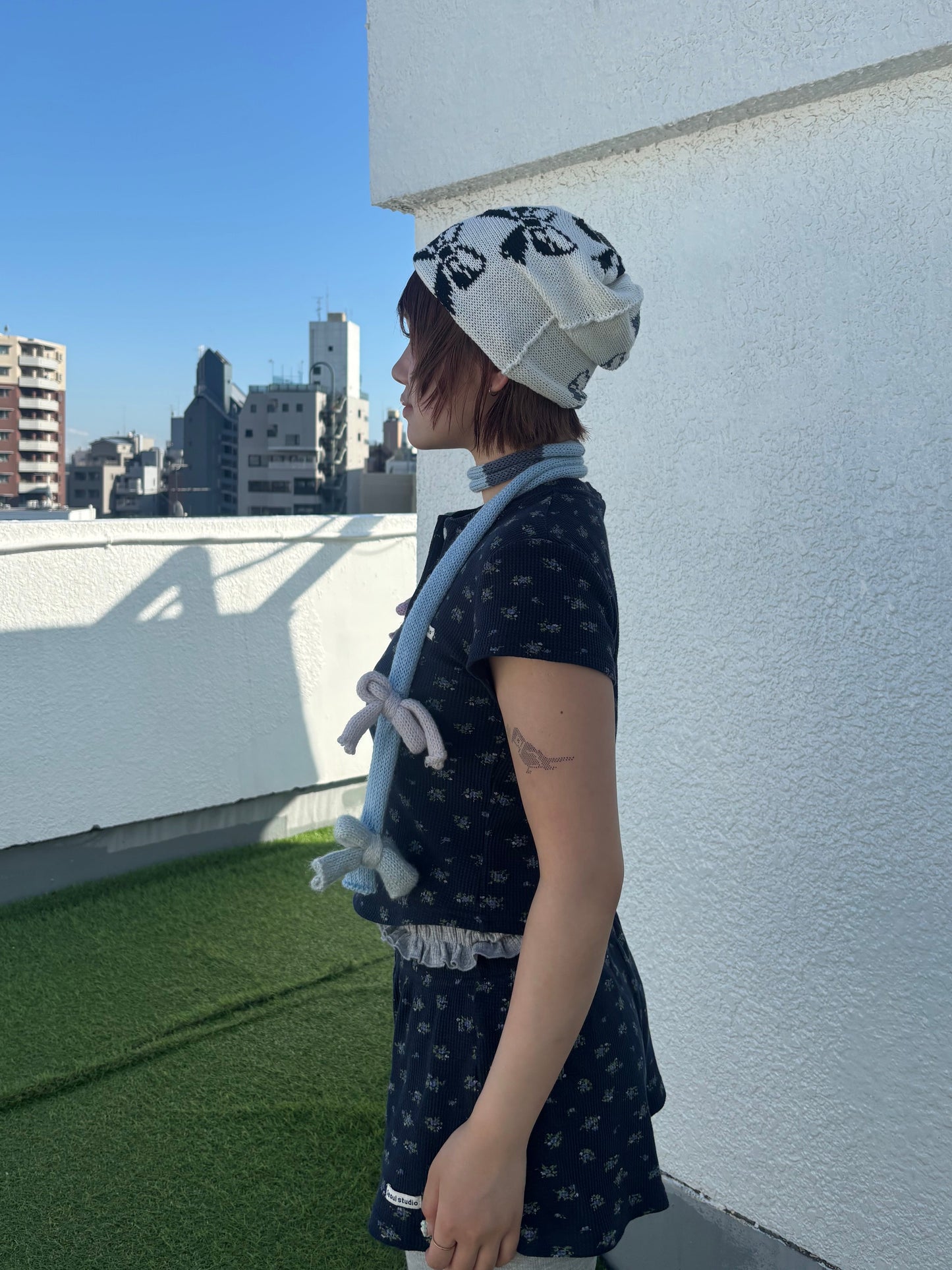 ミニフラワーサーマルセットアップパンツ DPC04052
