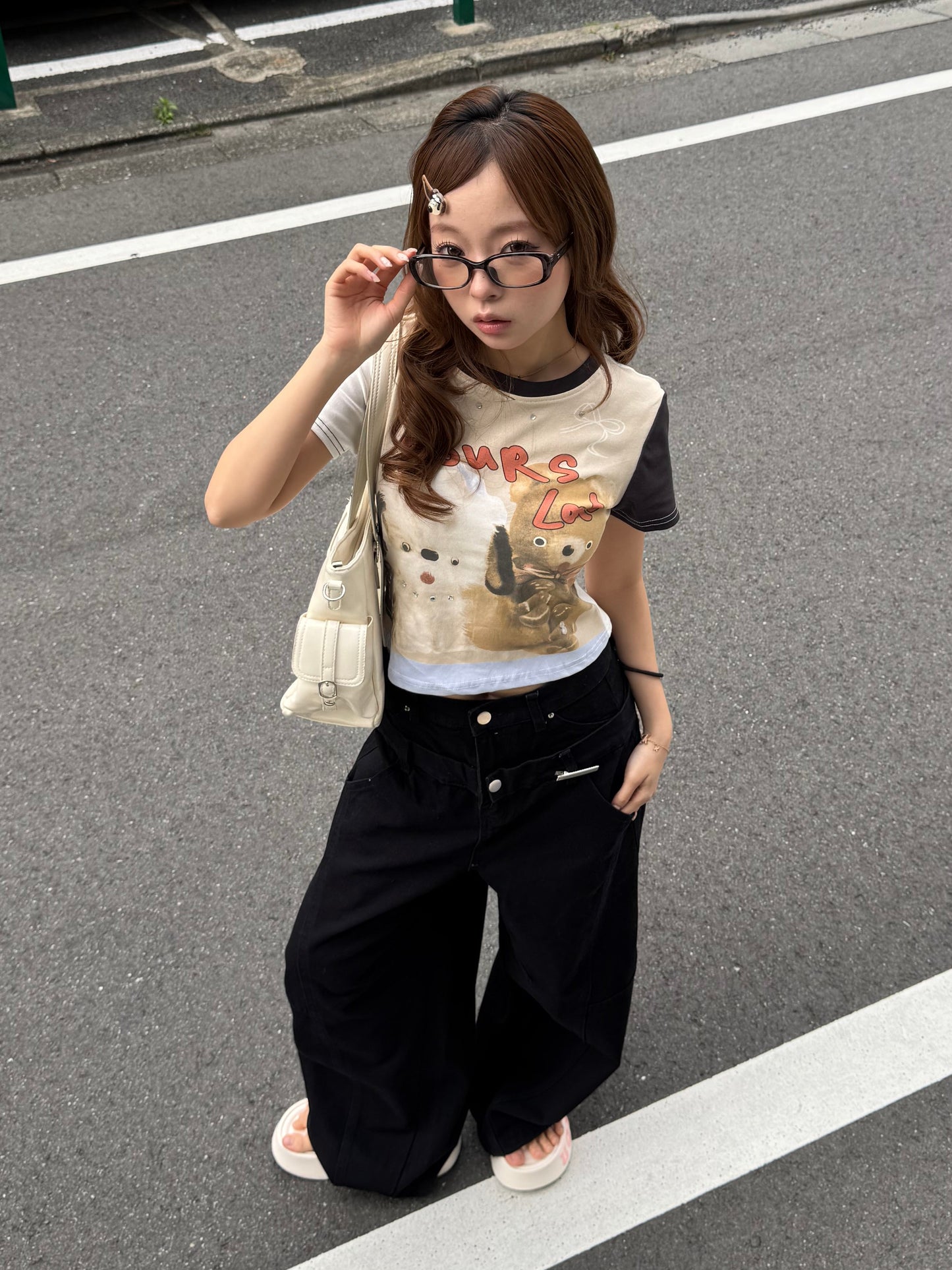 くまちゃんプリントTシャツ DPB86238