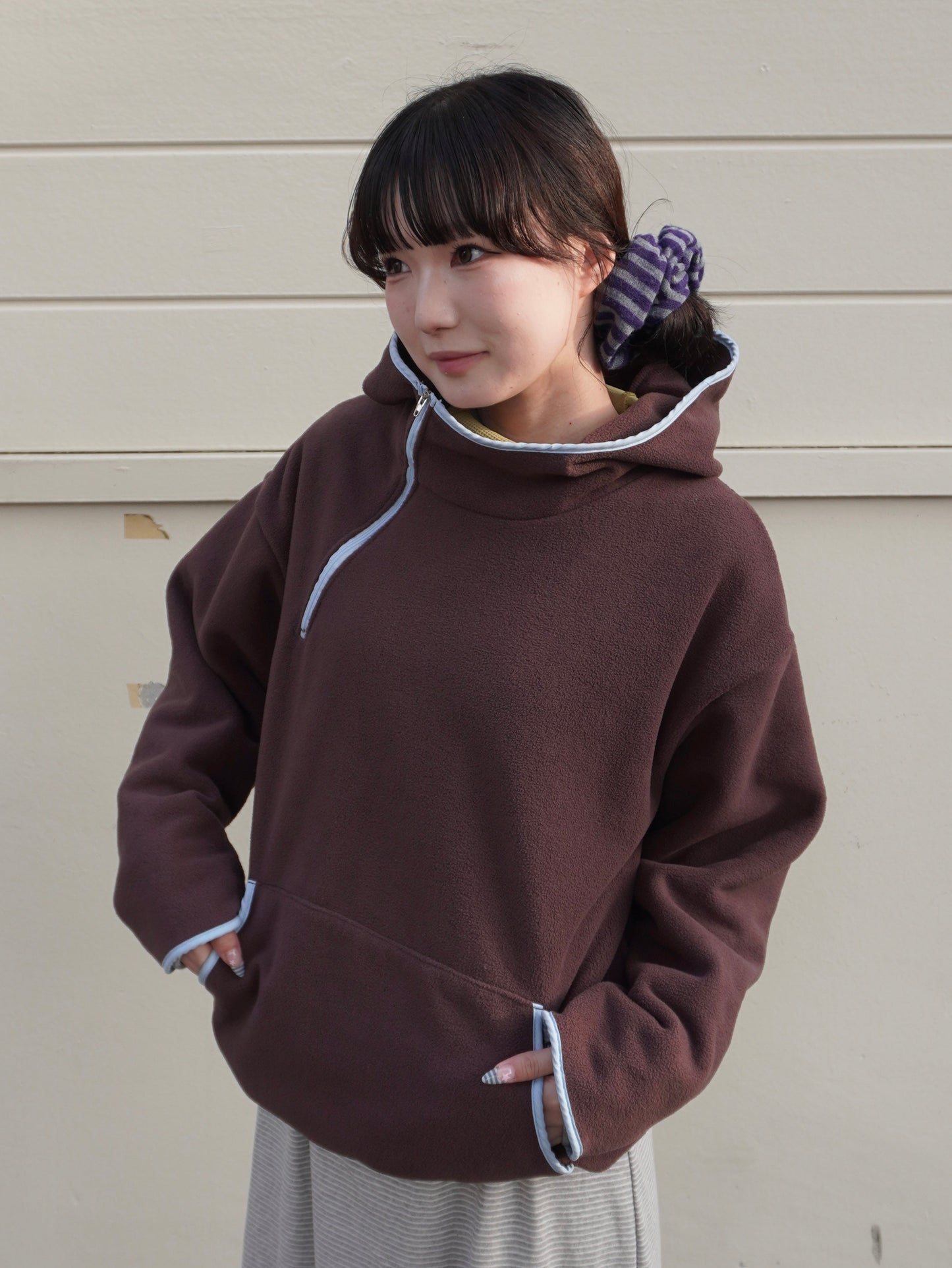 ポイントカラーフリースパーカー DPB85449