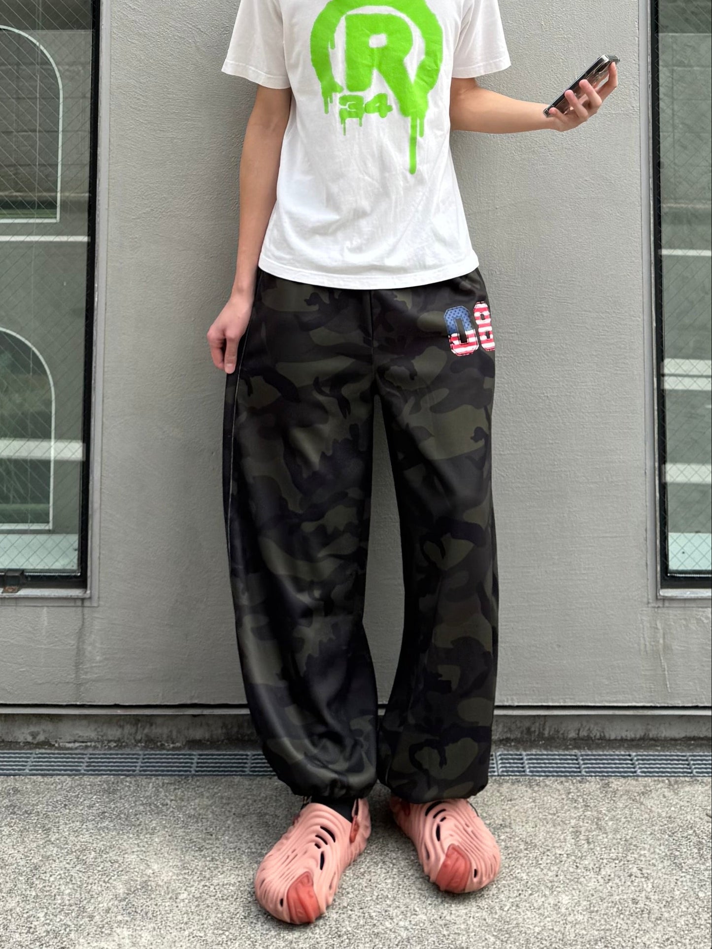 カモフラワイドスウェットパンツ DPC05008