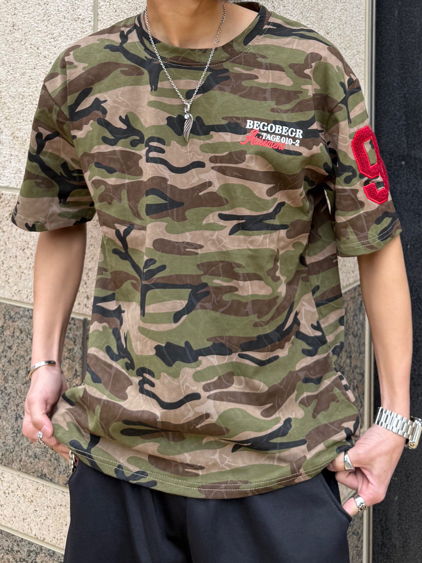 Kenshin_カモフラナンバーTシャツ DPB73344