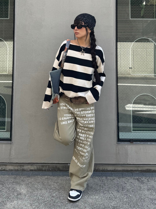 ボーダーロングスリーブTシャツ DPB86140