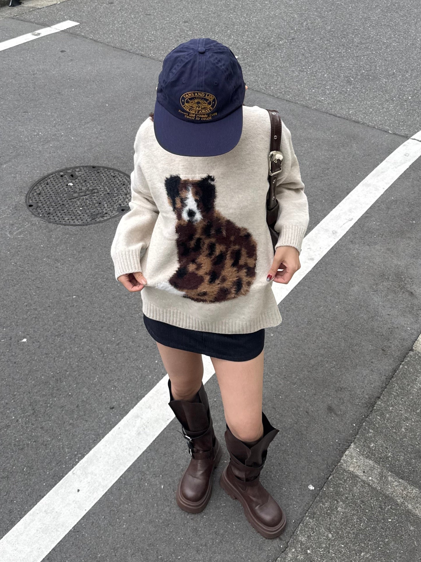 ベルト付きデニムライクミニスカート DPB91107