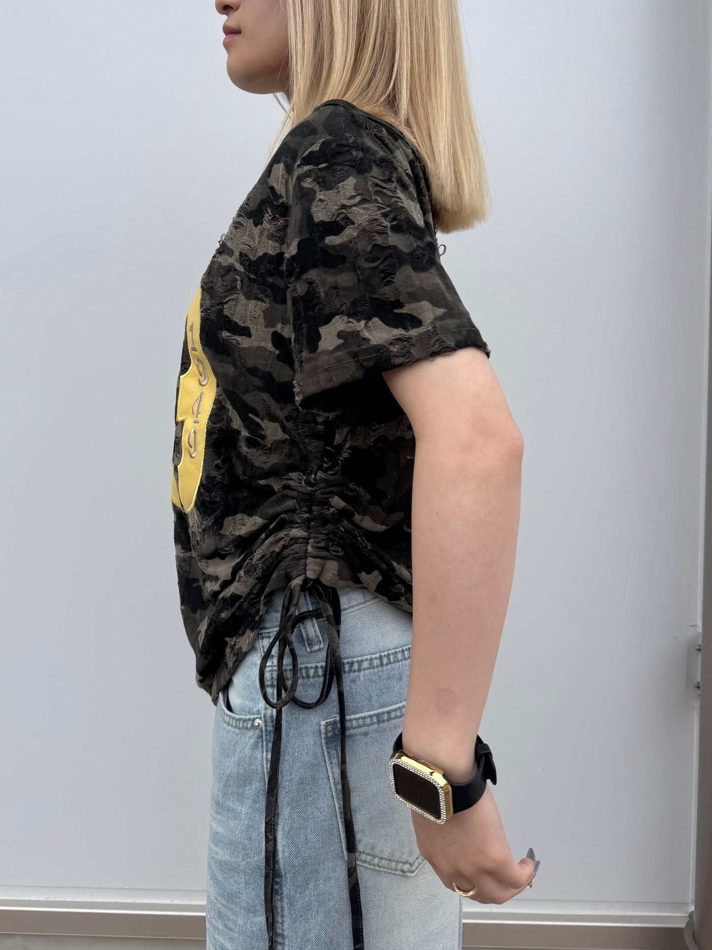 カモフラオフショルTシャツ DPB42378